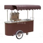 Wózek gastronomiczny do kawy - rzut pod kątem